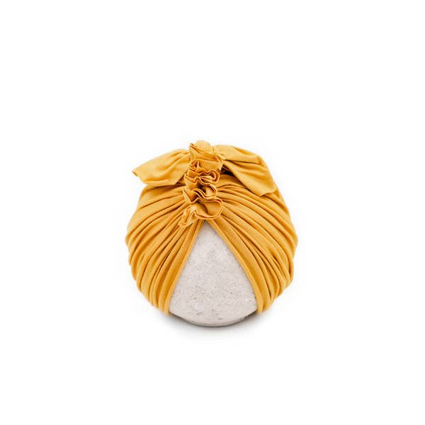 Mustard Vintage Head Wrap Cap