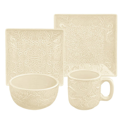 Savannah Cream 16-PC Dinnerware Set