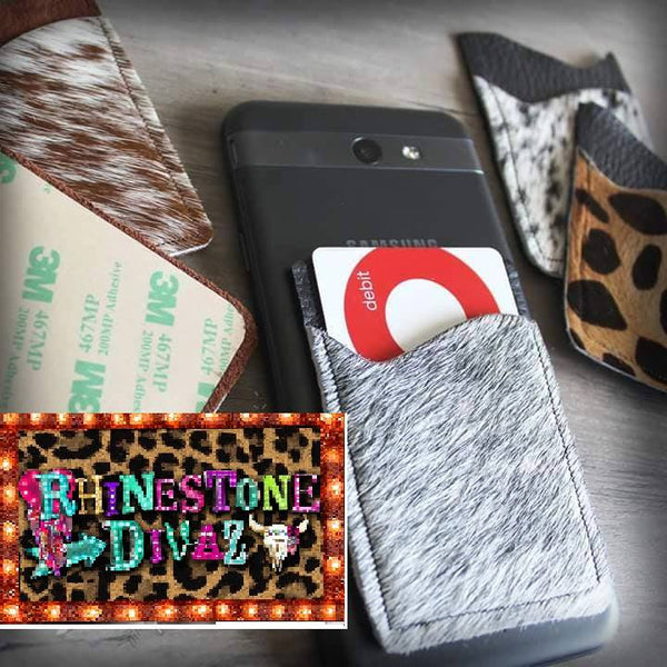 Cowhide Phone Credit Card Holder