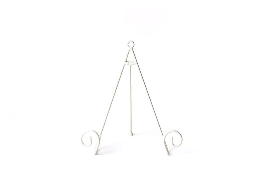 Large Swirl White Plate Stand