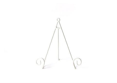 Large Swirl White Plate Stand