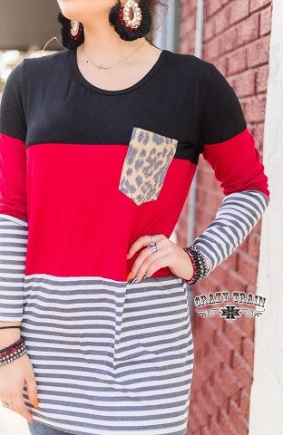 Red Coffee Date Top