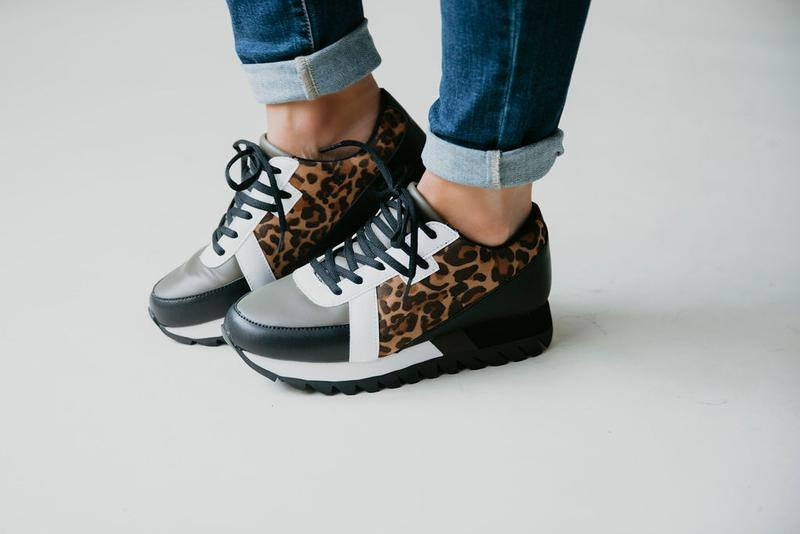 NR Brown Leopard Sneaker