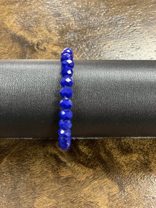 Royal Blue Bead Bracelet