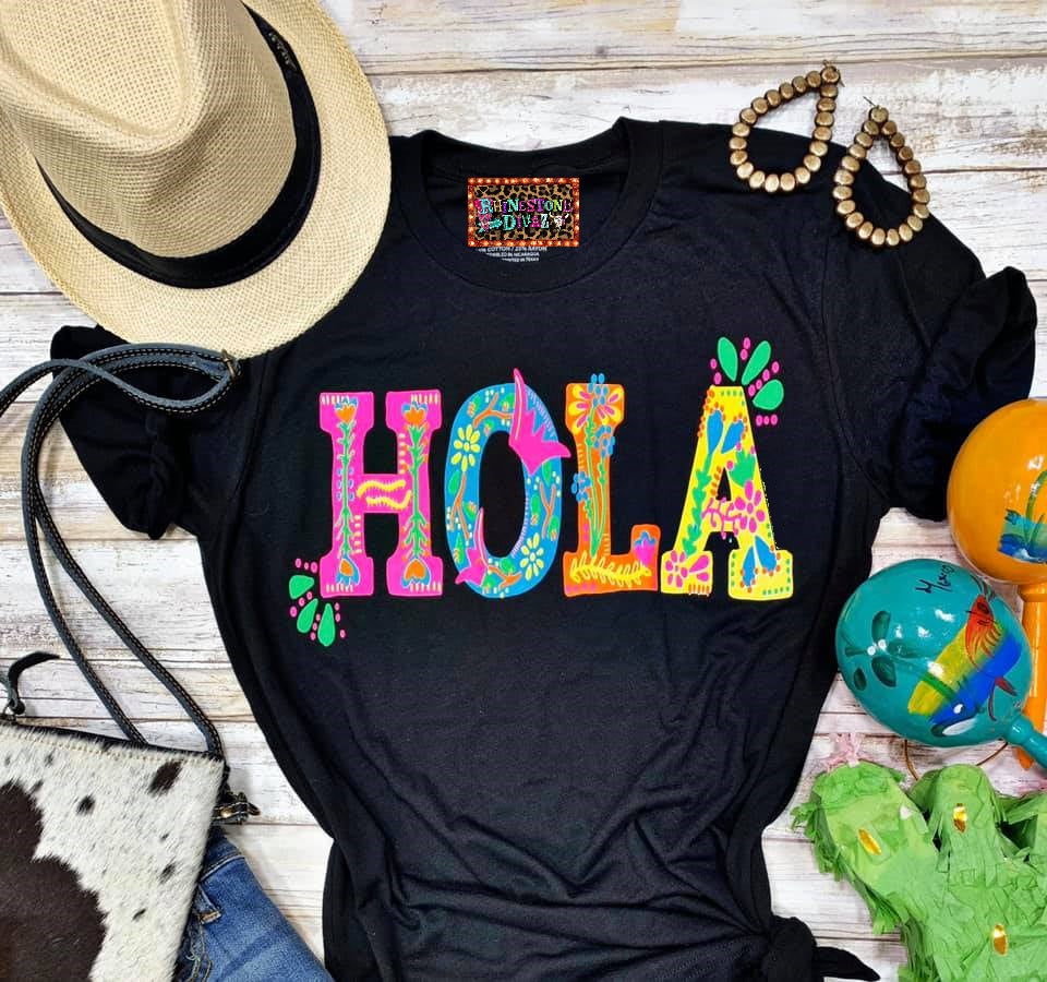 Colorful Hola Tee