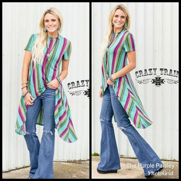 Serape Nights Hi Lo Tunic