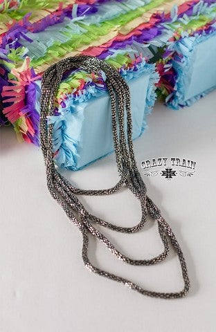 Pewter Loopty Loo Necklace