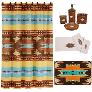 Navajo 9-PC Bath Accessary and Mesa Towel Set