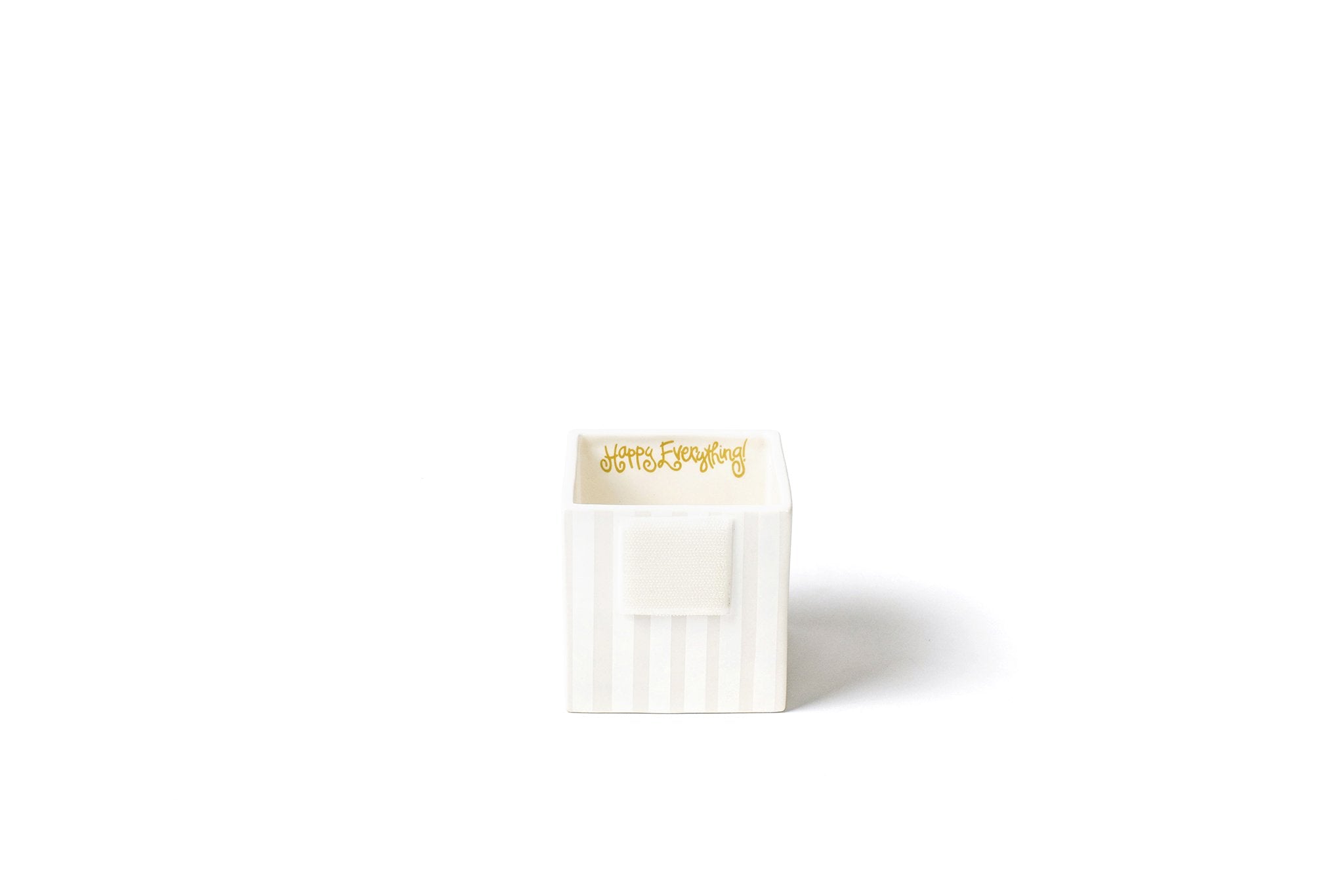 White Stripe Small Mini Nesting Cube