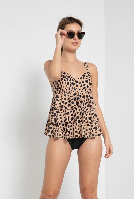 Leopard Ruffle 1 piece