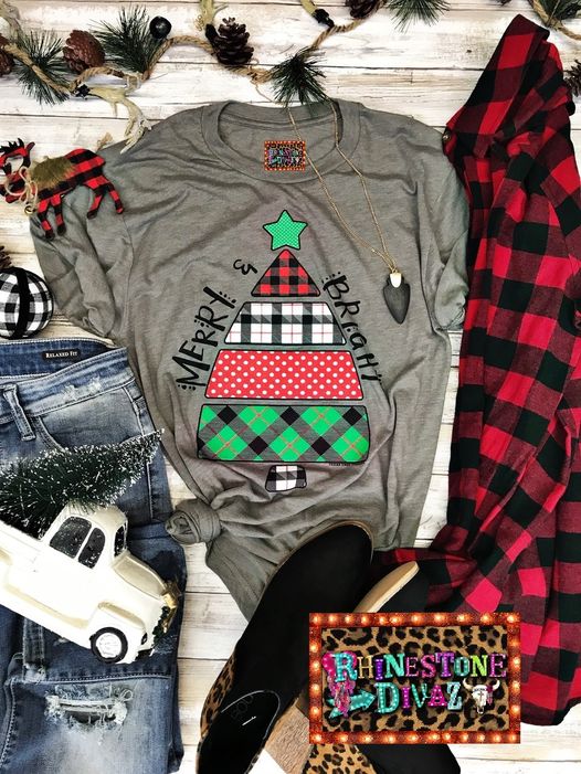 Merry & Bright Long Sleeve Tee