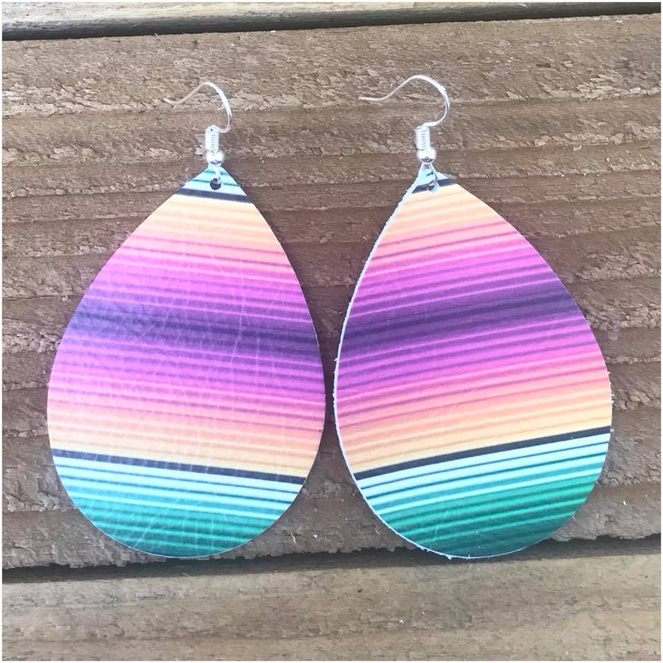 Bright Serape Earrings