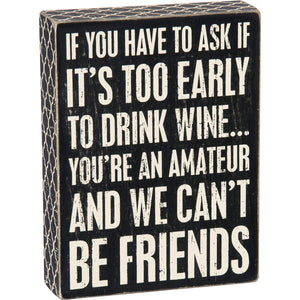 Amateur Box Sign