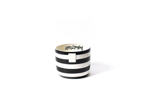 Black Stripe Mini Happy Everything! Bowl