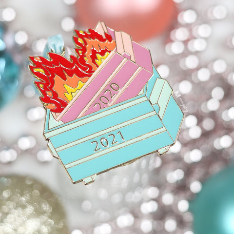 2021 Dumpster Fire Keychain