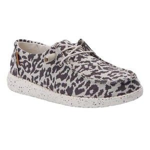 WOMEN'S Wendy Woven Cheetah Grey  Hey Dudes-IN STOCK