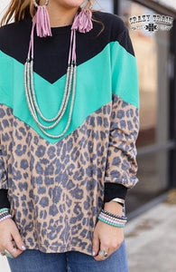 Turquoise Block Top