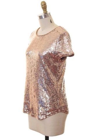 Gold Sequin Top