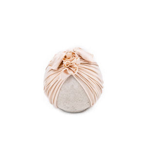 Cream Vintage Head Wrap Hat