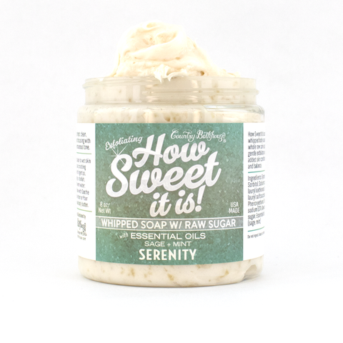 How Sweet It Is Whipped Soap with Raw Sugar - Serenity