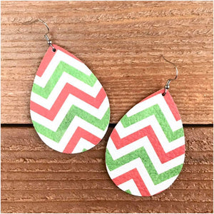 Christmas Chevron Earring