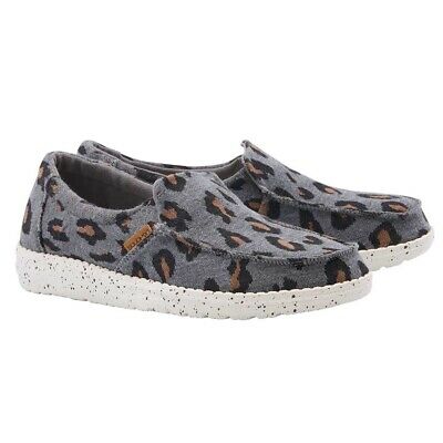 WOMEN'S Misty Charcoal Cheetah Shoes-IN STOCK