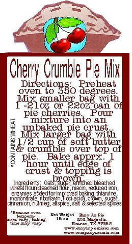 Cherry Crumble Pie Mix