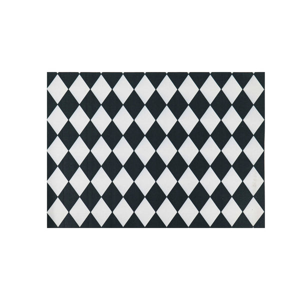 DIAMOND BLACK AND WHITE LAYERING MAT