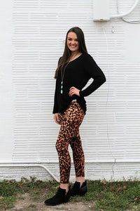 Leopard Velvet Leggings