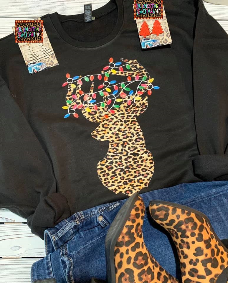 Lighted Reindeer Sweatshirt