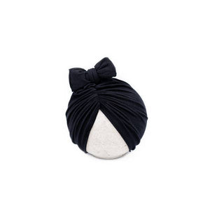 Black Classic Head Wrap Cap