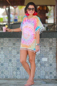 Fun In The Sun Tie Dye Cover Up