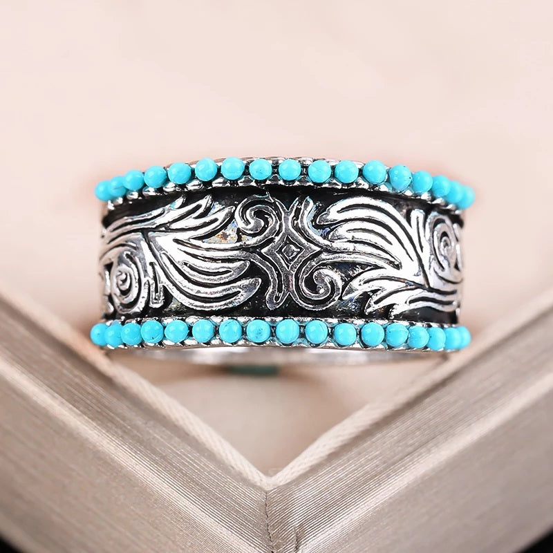 Vintage Western Turquoise Ring
