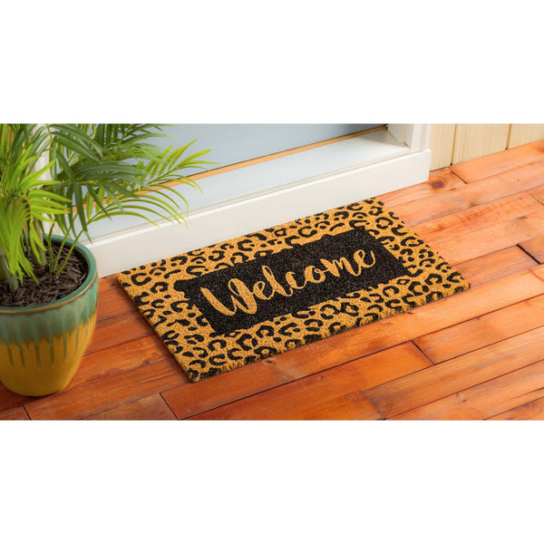 Animal Print Welcome Coir Mat