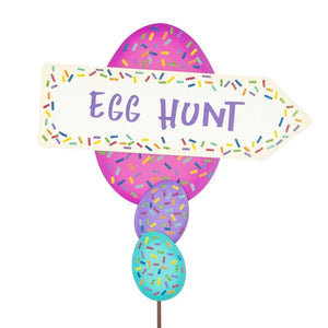 PARTY EGG HUNT SIGN