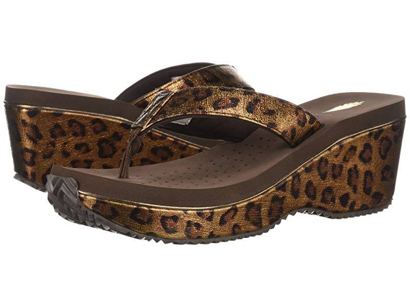 Bronze Volatile Leopard Wedge