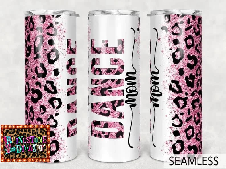 Pink Leopard Dance Mom Tumbler
