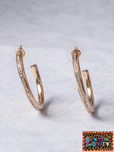 ALL ABOUT ME GOLD HOOP EARRINGS