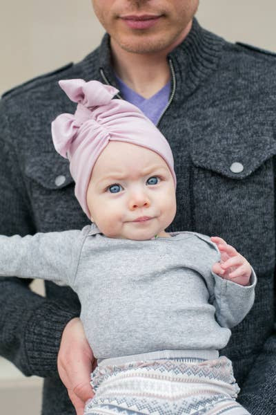 Mauve Blush Classic Head Wrap Cap