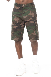 Mens Camo Cargo Shorts