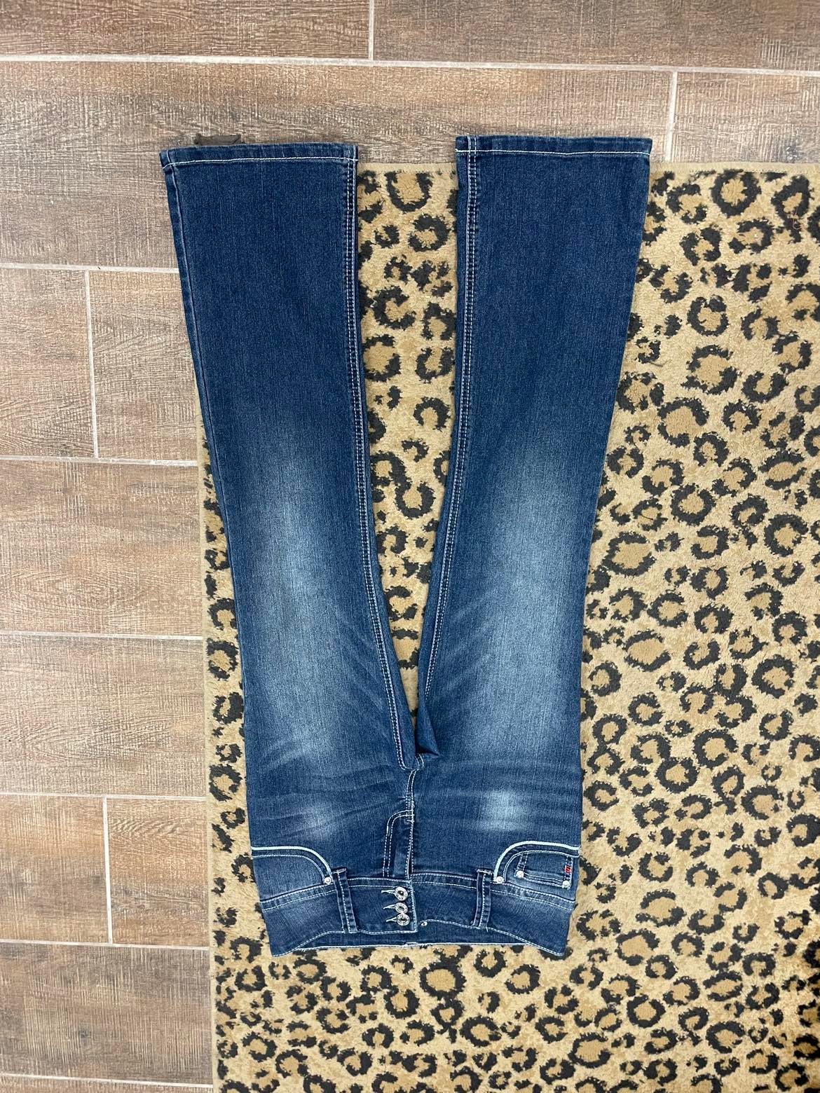 Girls Button Fly Bootcut Jean