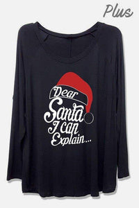 Dear Santa I Can Explain Top