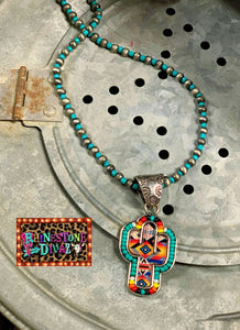 The Cupertino Cactus Aztec Necklace