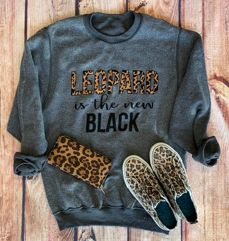 Leopard Is The New Black INSIDE Out Sweatshirt