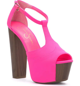 Deny Neon Pink Jessica Simpson Heels