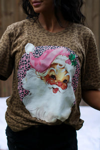 Leopard Pink Santa Classic Tee