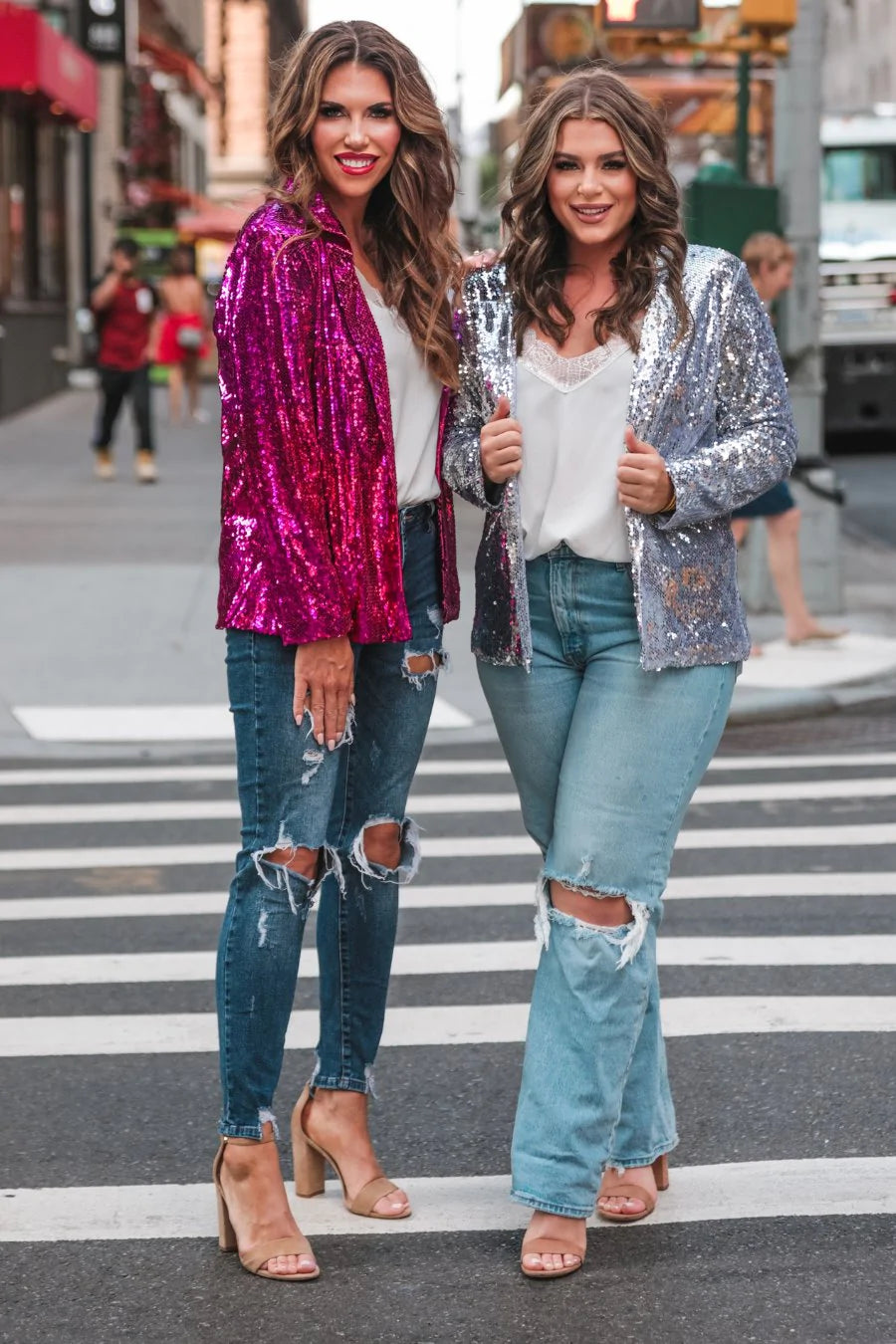 Sequin In The City Blazer