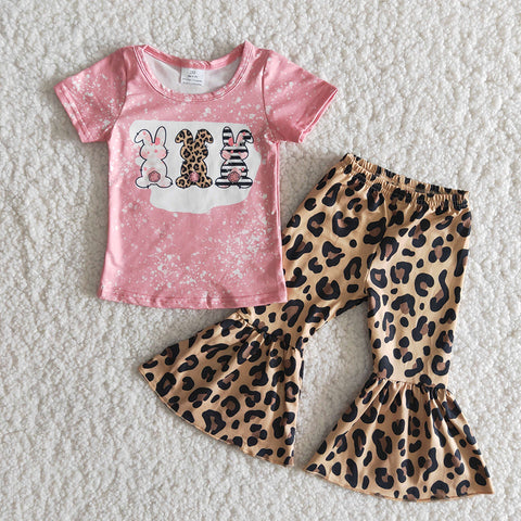 Girls Leopard Bunny Trails Outfit