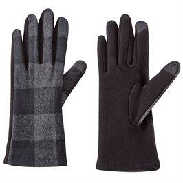 Black Plaid Gloves