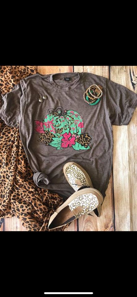 Brown Pumpkin Tee